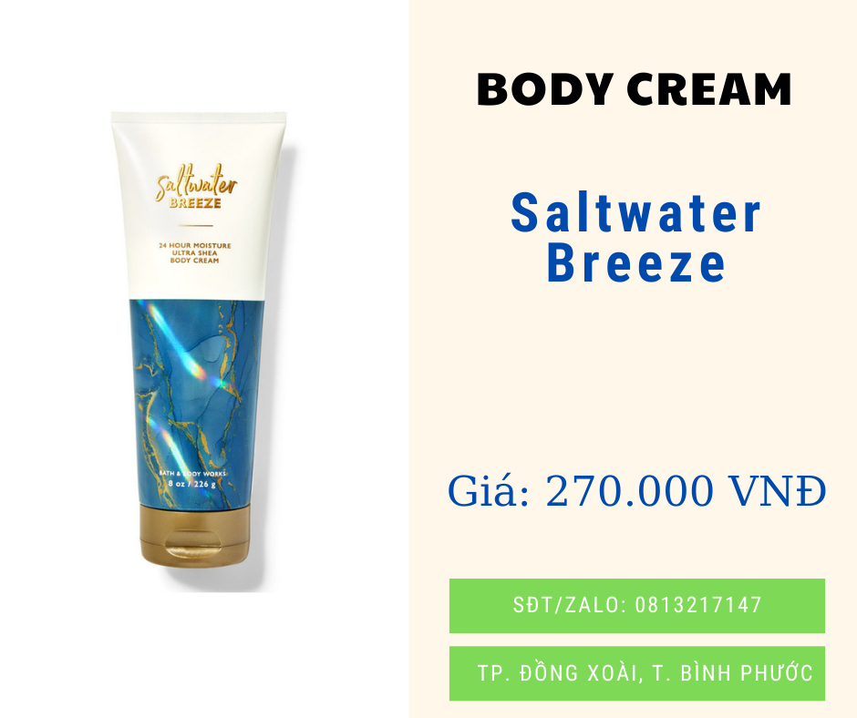 [BBW] Body Cream bath & body work 226g nhiều mùi