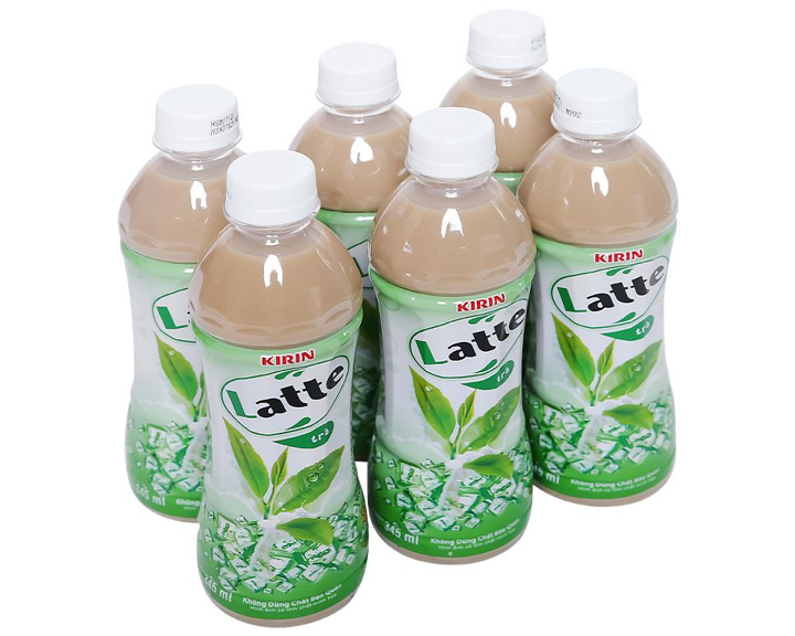 Thùng 24 chai trà sữa kirin latte hương trà 345ml / lốc 6 chai kirin latte trà sữa hương trà 345ml