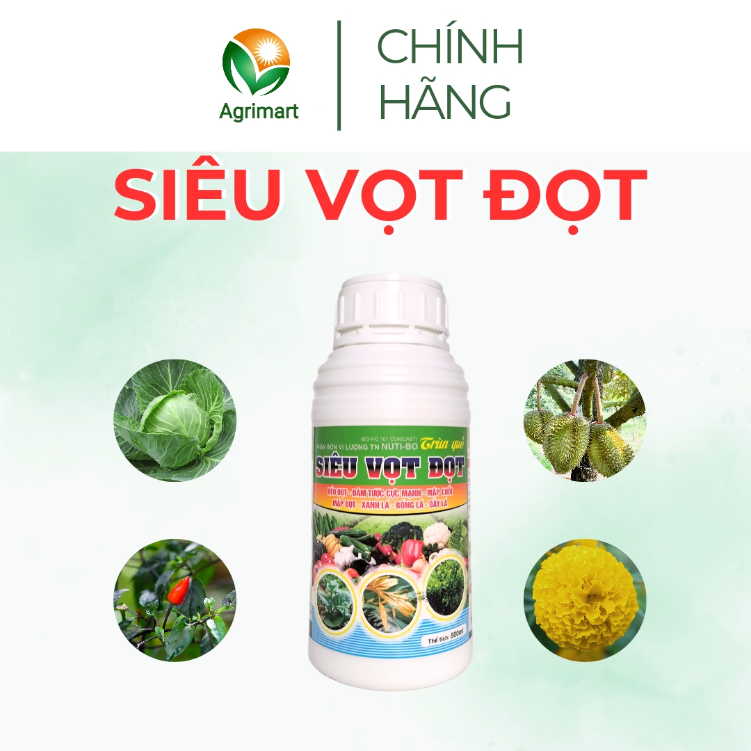 Phân bón Trùn Quế vi lượng - Siêu vọt đọt 500ml