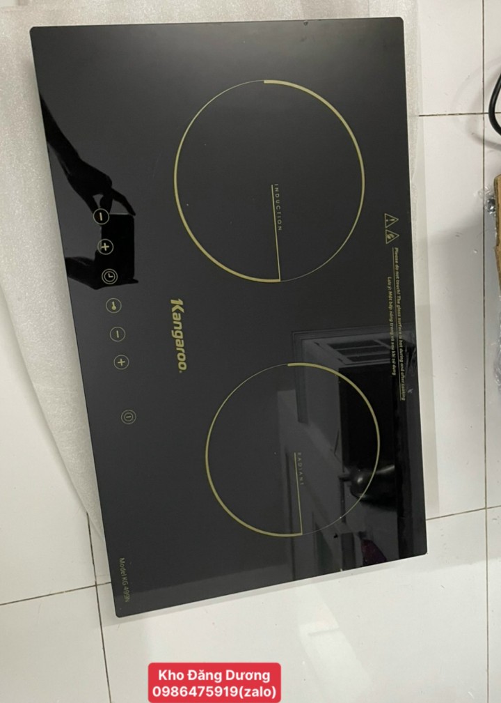 Bếp từ hồng ngoại Kangaroo KG499N (Lắp âm hay nổi đều được, bảo hành chính hãng, Bên từ bên hồng ngoại)