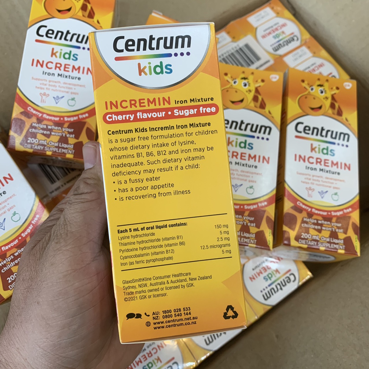 Siro centrum kid dành cho trẻ biếng ăn loại 200ml [ Mẫu Mới - Date 10/2024 ]