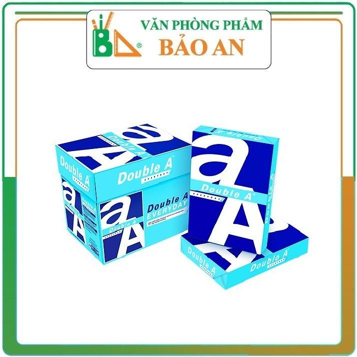 Giấy in Double A A4 70gsm, đủ 500 tờ nguyên kiện chính hãng