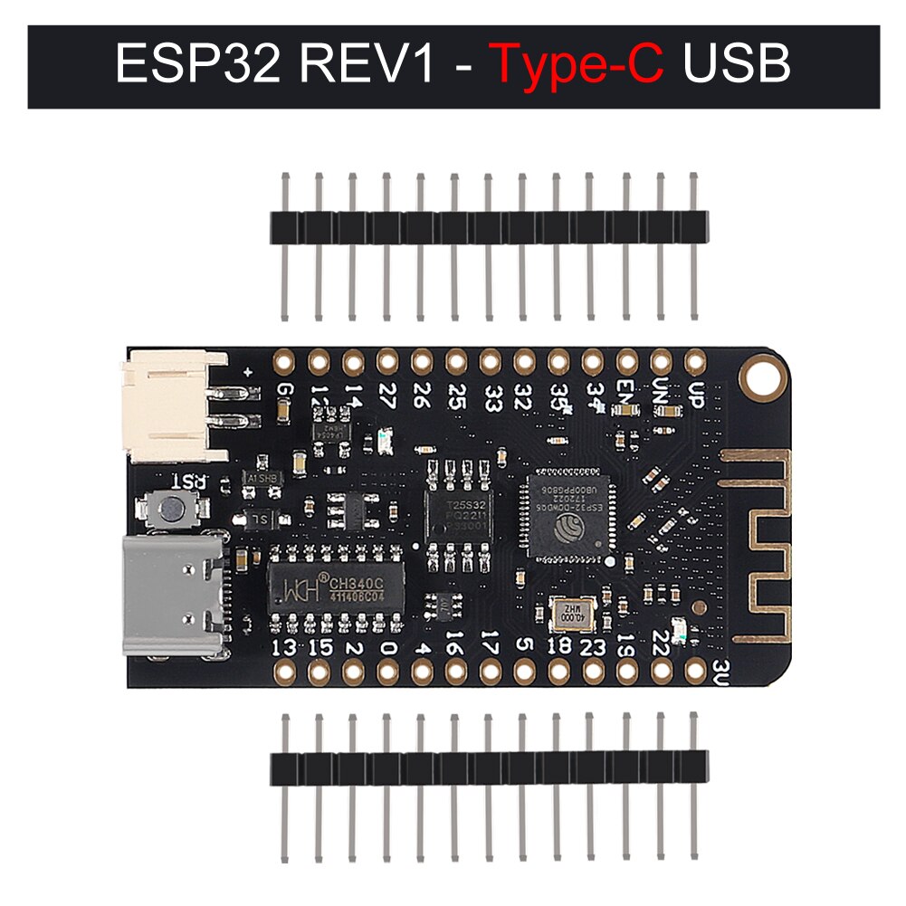 ESP32 Lite V1.0.0 Wifi Bluetooth Development Board Antenna ESP32 ESP-32 REV1 CH340G MicroPython 4MB Micro/TYPE-C USB For Arduino