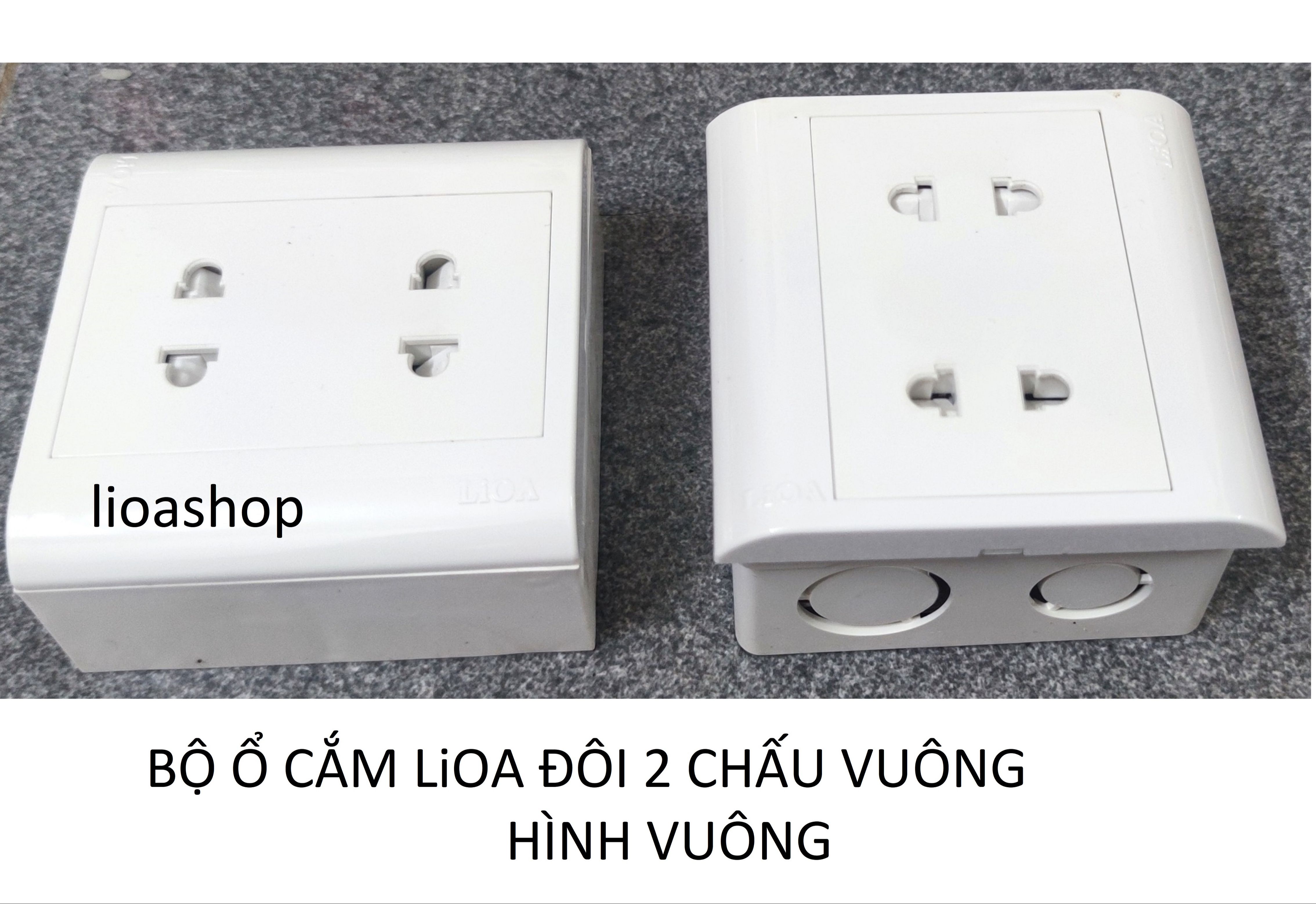 Ổ ĐÔI, Ổ ĐƠN 2 CHẤU VUÔNG LiOA