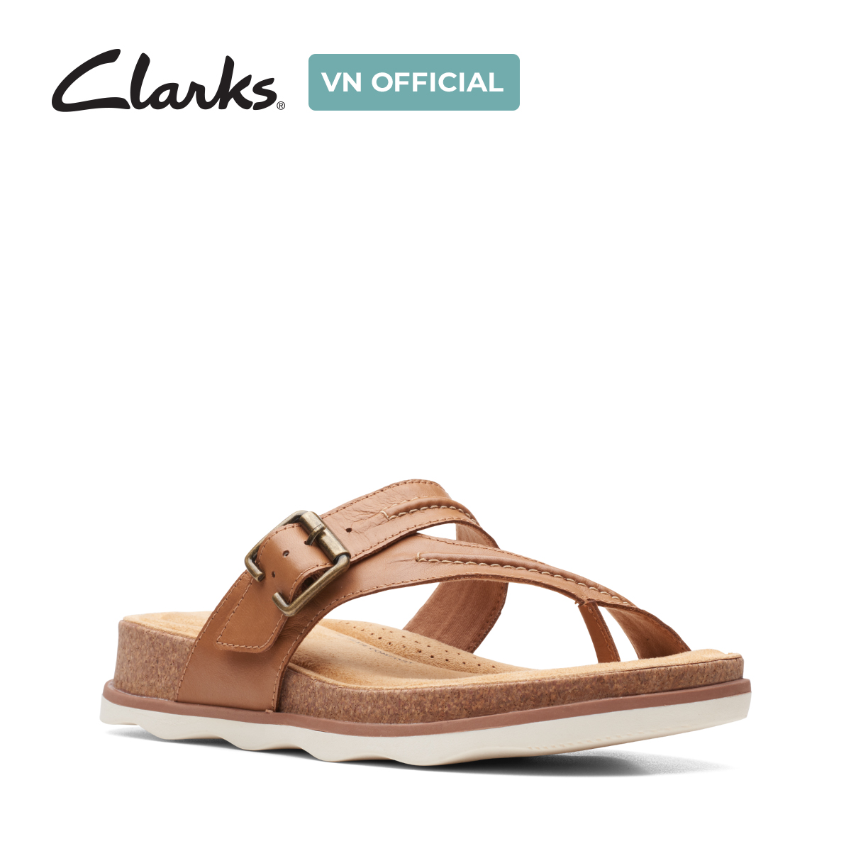 Dép Xỏ Ngón Da Nữ Clarks - Brynn Madi