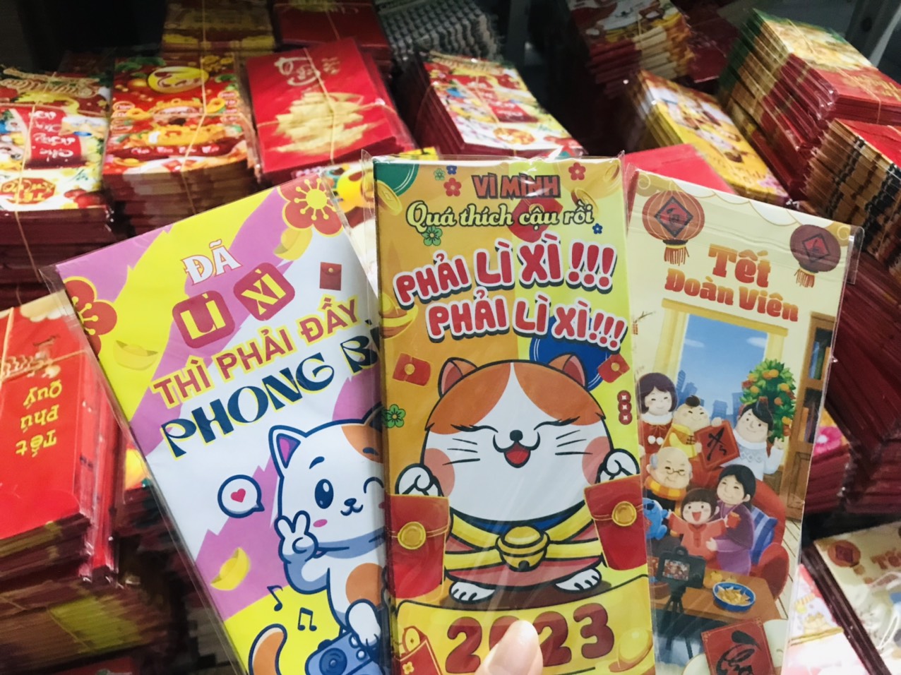 Combo 100 bao lì xì tết giáp Thìn 2024