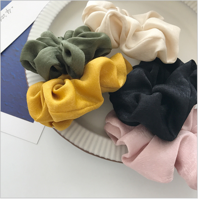 Cột Tóc Scrunchies Vải Mềm