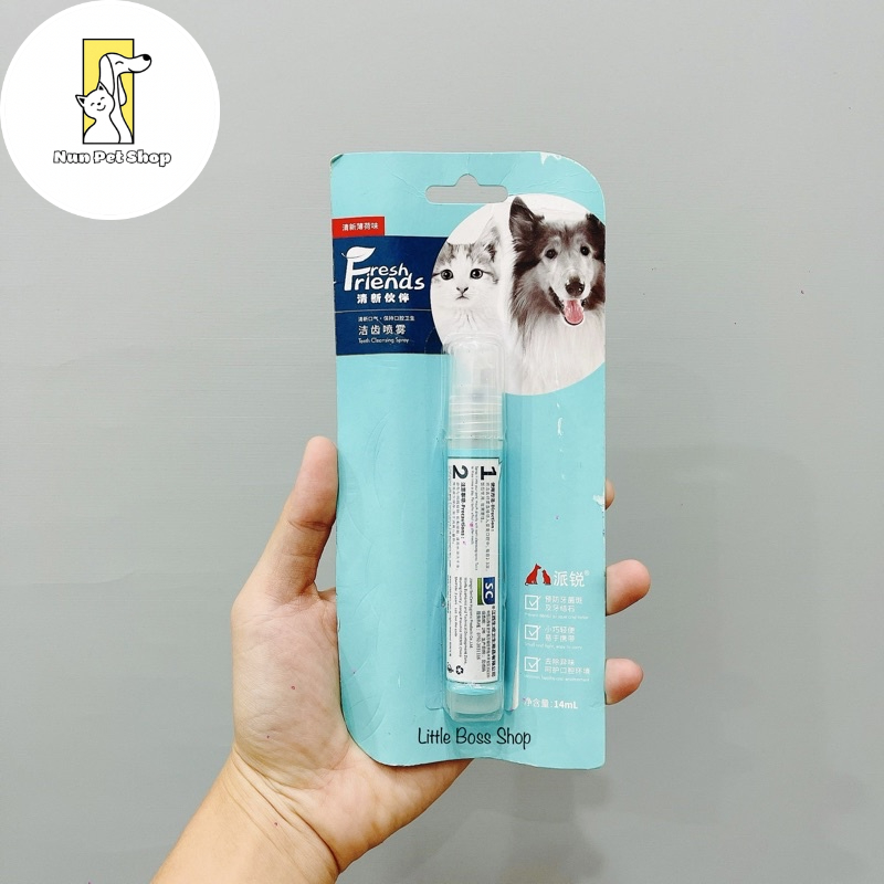 Xịt thơm miệng Fresh Friends dành cho chó mèo 👻👻