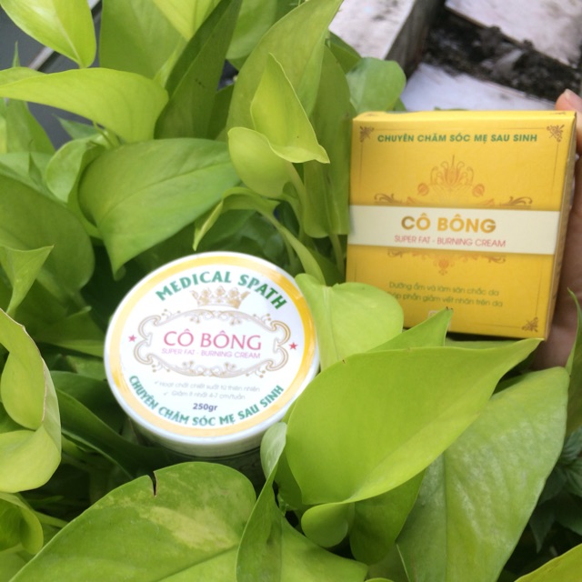 Kem tan mỡ Cô Bông 250g Tặng Nịt Bụng Thước Dây