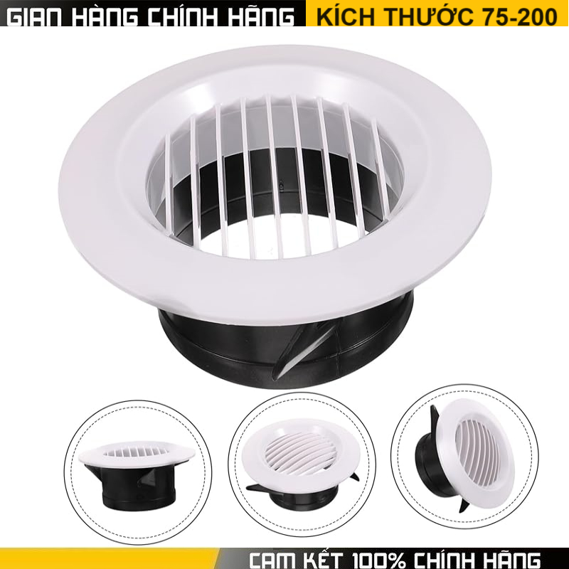Cửa gió cho quạt thông gio hút mùi âm trần