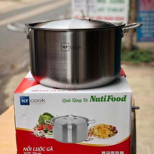Nồi HT Cook 28cm/30cm/32cm luộc 2 con gà