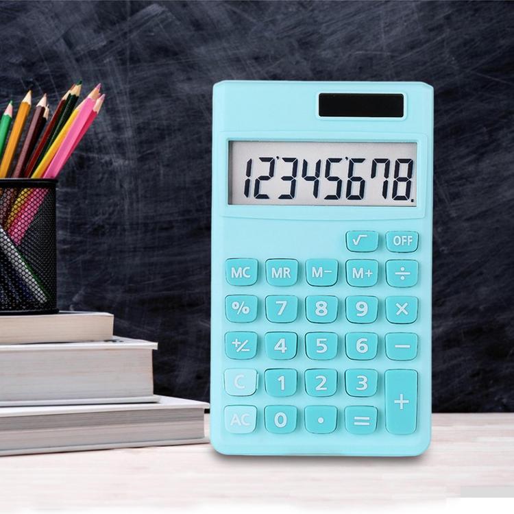 Student Calculator High Sensitivity Calculator with Solar Panel Auto Powered Kids Calculators Solar Basic Calculator for Homes Offices presents