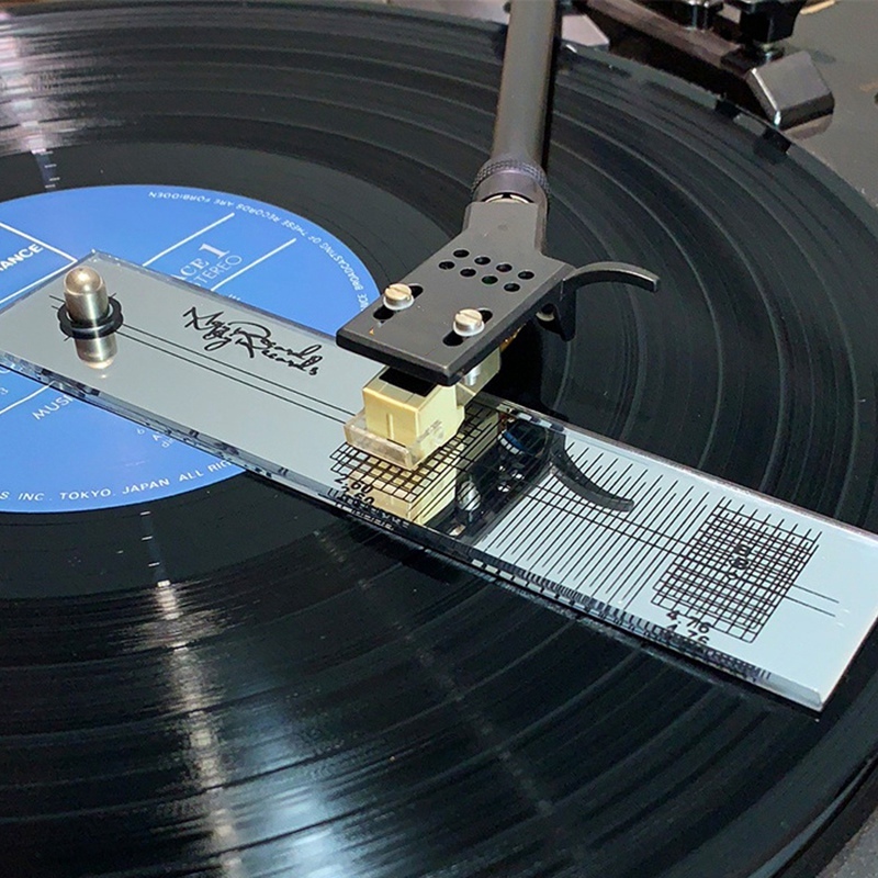 LP Vinyl Cartridge Stylus Azimuth Compensation Angle/Calibration Gauge Adjustment Ruler for Phonograph Turntable