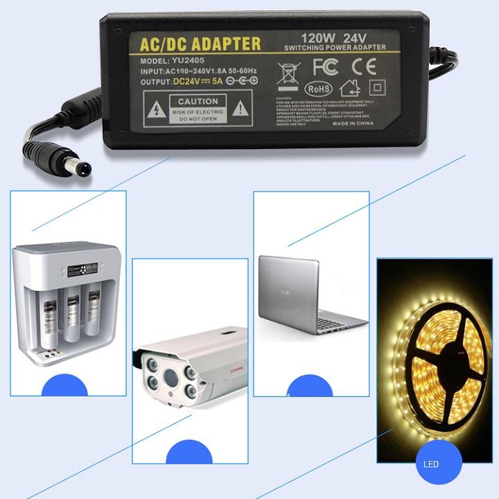 Adapter 24V - 5A Hàng Cao Cấp 120W
