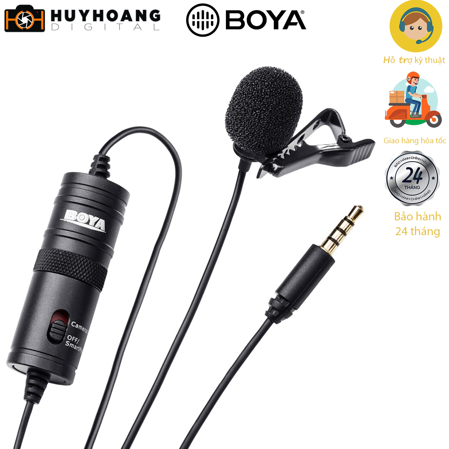 [HCM]Micro lavalier c&agravei &aacuteo Boya BY-M1
