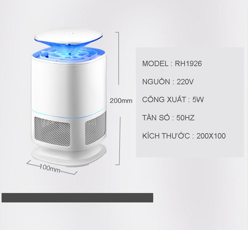 Đèn bắt muỗi diệt côn trùng cao cấp
