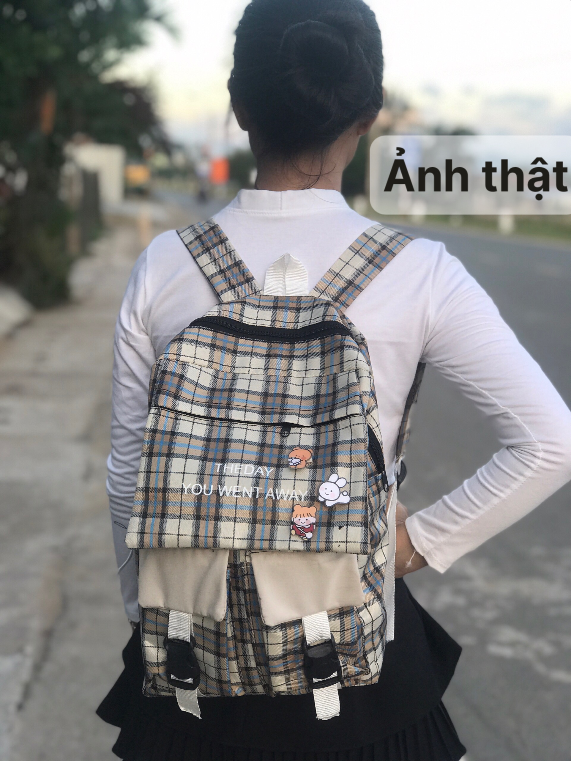 BALO CARO THE DAY VẢI KAKI (không kèm sticker)