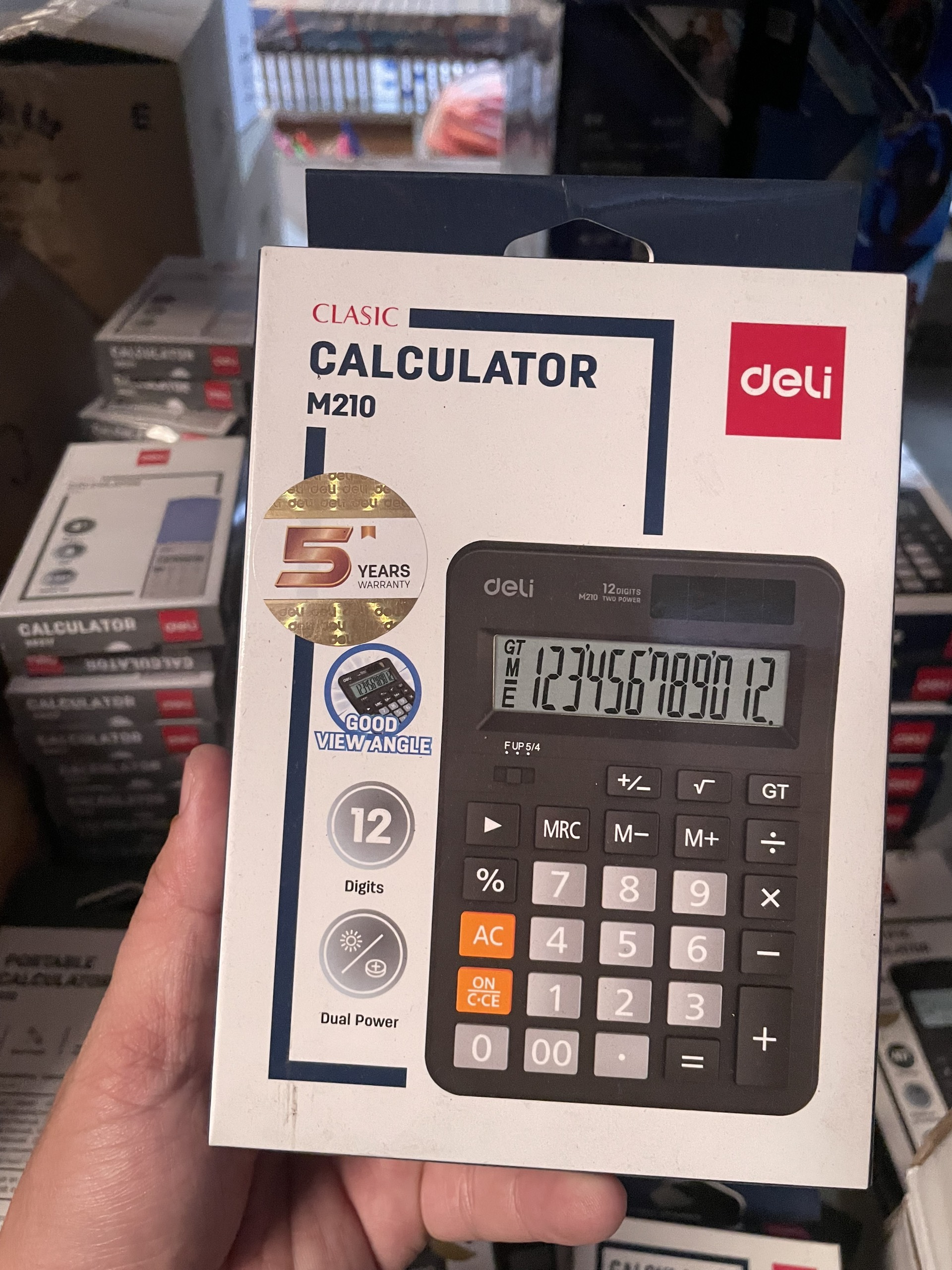 (1 Cái) Máy tính kỹ thuật 12 số Deli M210