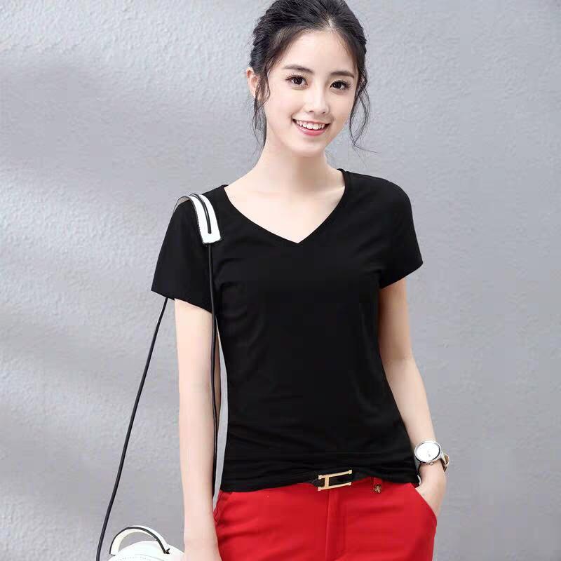 áo thun body nữ cổ tim nuna