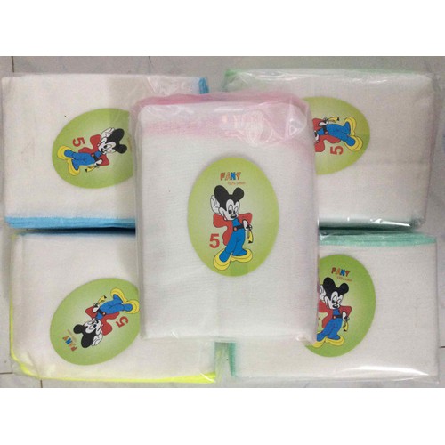 [HCM]Khăn xô sữa 4 lớp viền đẹp ( bịch 10 cái )