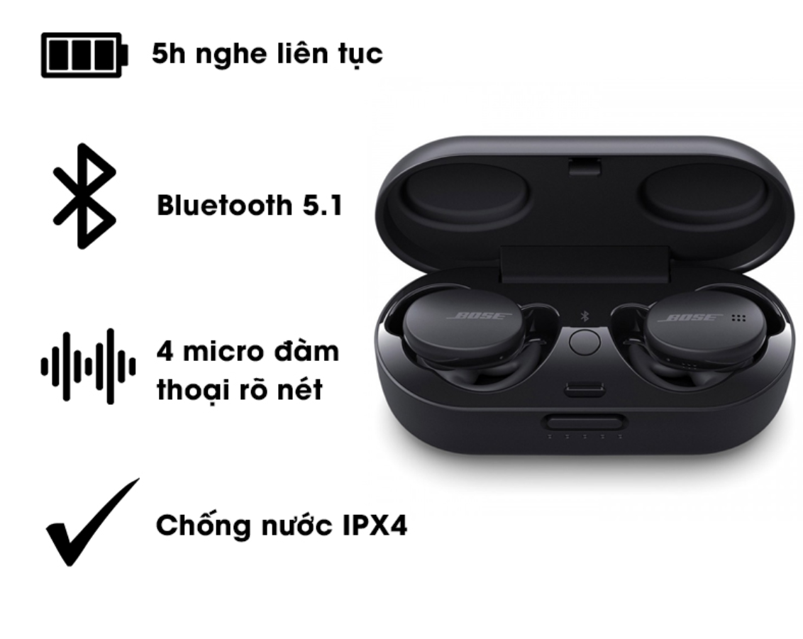 Tai Nghe Bluetooth True Wireless Bose Sport Earbuds