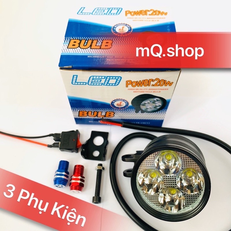 mQ.shop ĐÈN TRỢ SÁNG L4 NGẮN 20W ÁNH SÁNG TRẮNG BẢO HÀNH 06 THÁNG TẶNG FULL BỘ PHỤ KIỆN GẮN ( TÙY MÃ ĐƠN )