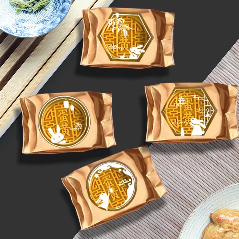 100 vỏ khay túi bánh trung thu 75-80gr