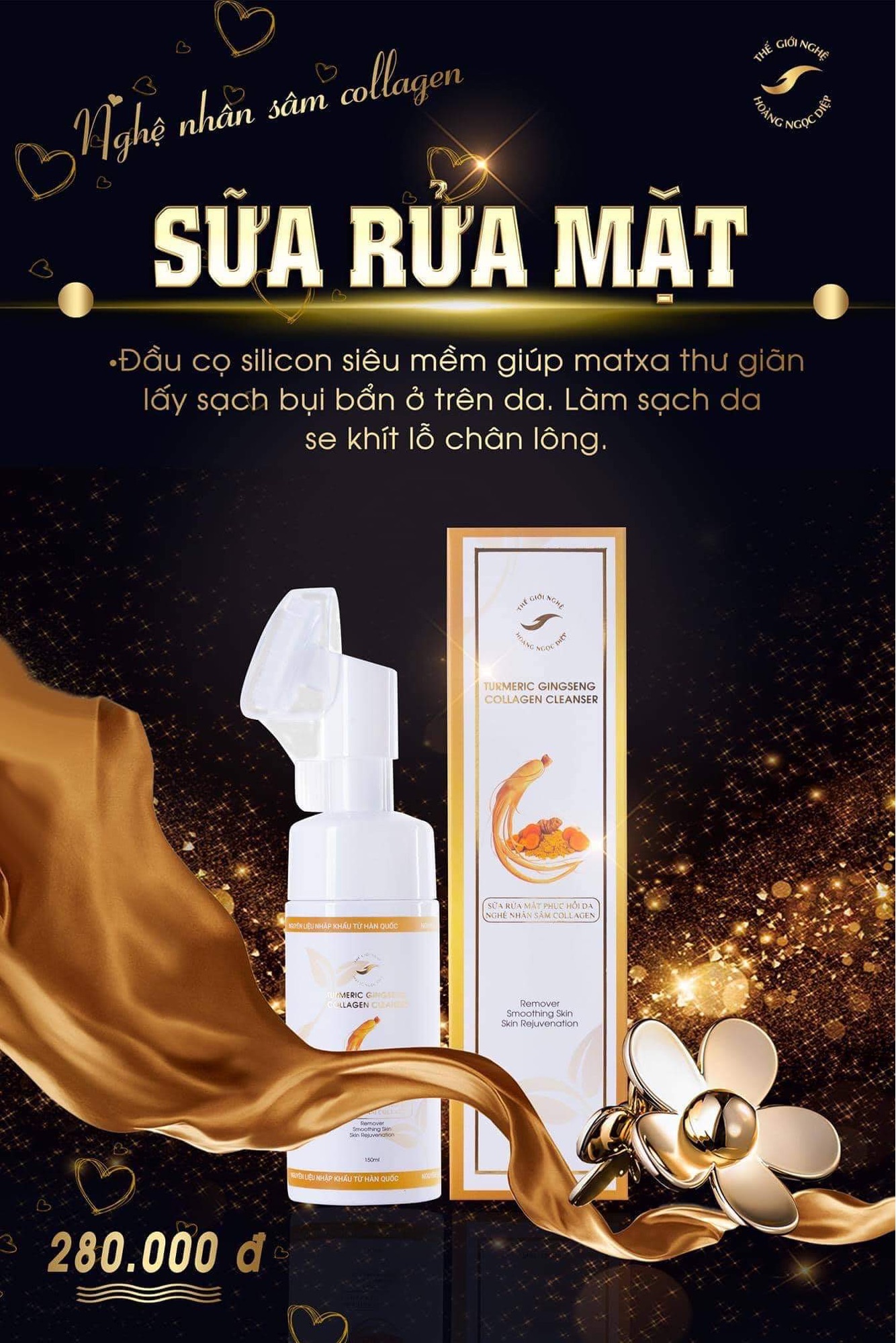 [HCM]Sữa rửa mặt phục hồi da nghệ nhân sâm collagen
