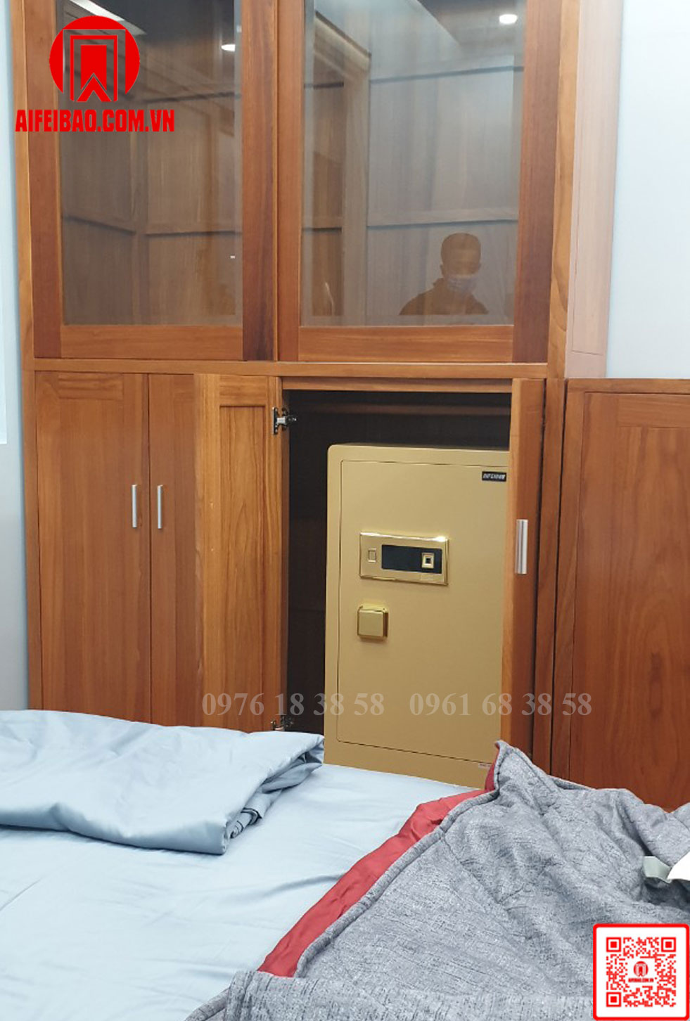 Két sắt thông minh Aifeibao HK-M/D-80-BL