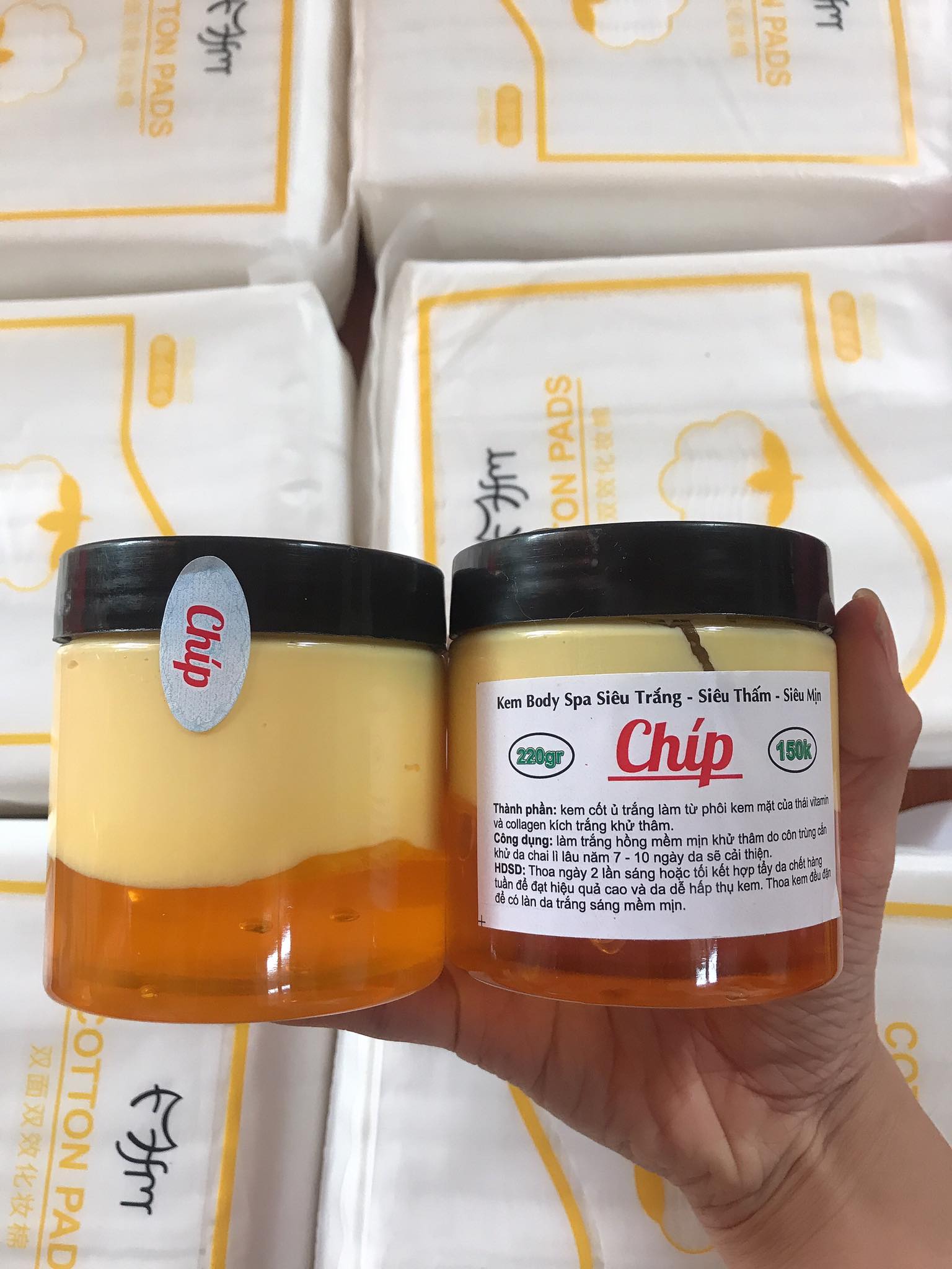 [Tặng Muỗng] Kem Body Cốt 2 Tầng Chip