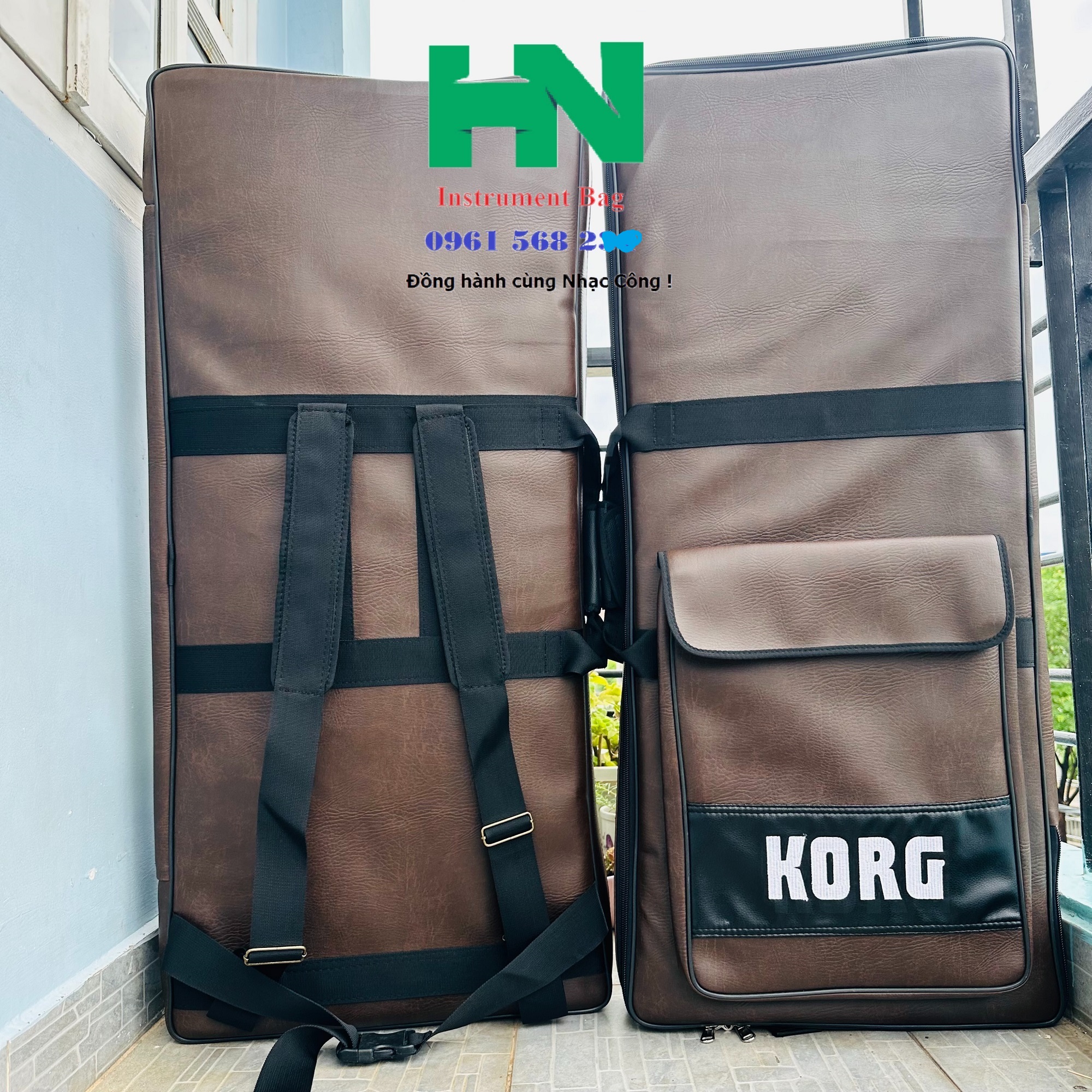 Bao đàn Korg 5 lớp da simili