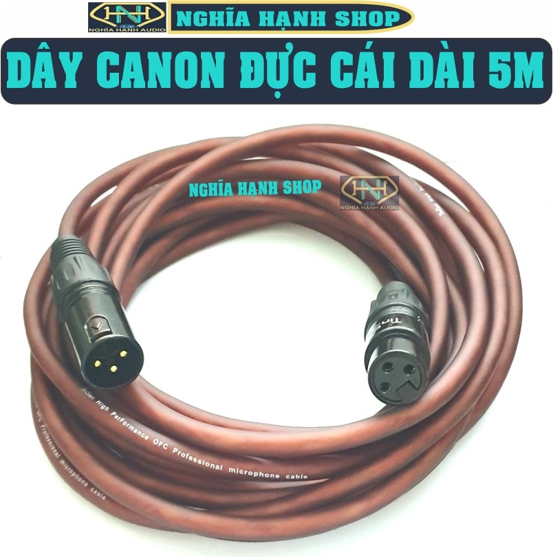 Dây Canon Đực Cái Dài 1M 2M 3M 5M 10M (Dây Canon 2 đầu, Cáp âm thanh Canon, Dây Canon loại tốt)