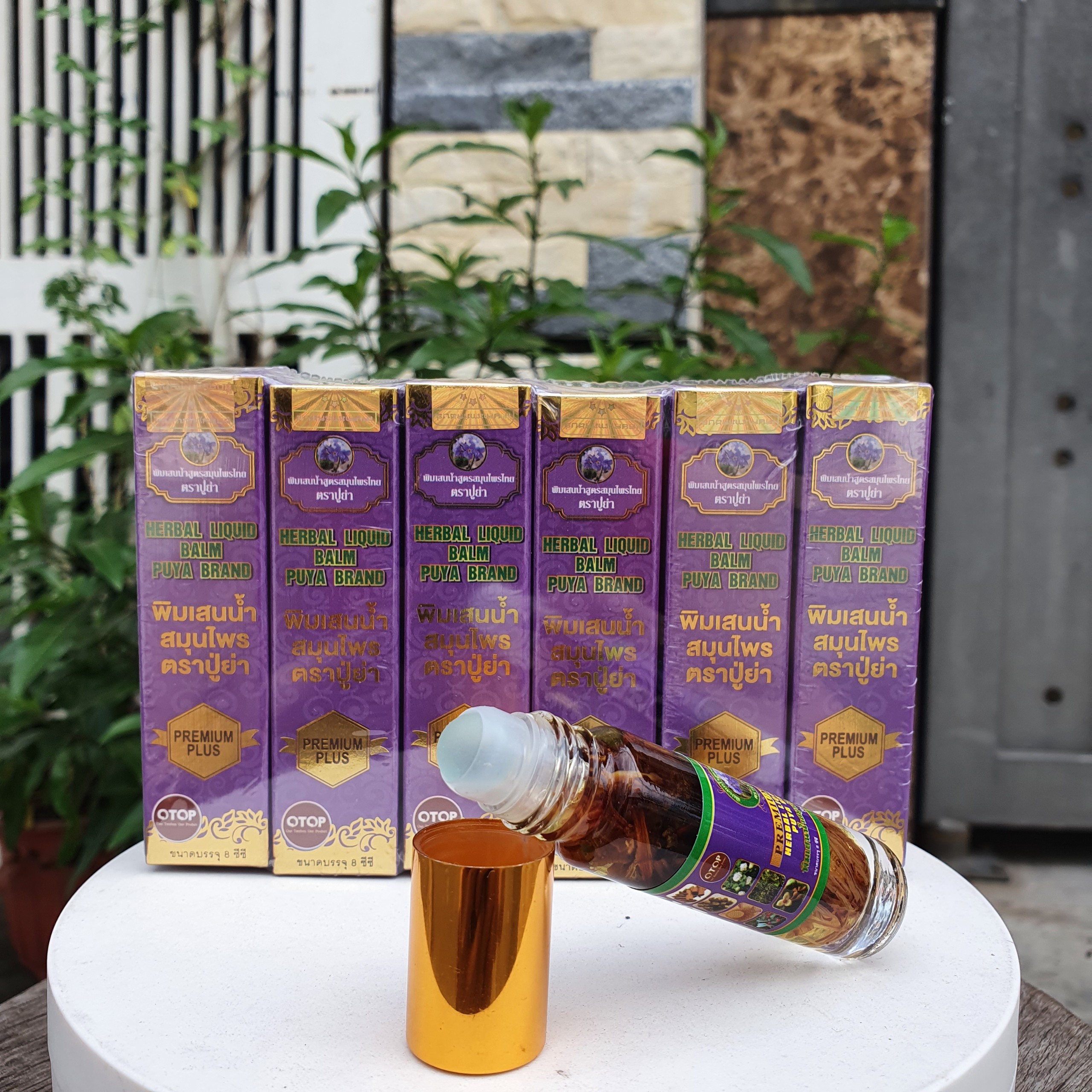 Bộ 12 chai dầu lăn thảo dược 19 vị thái lan