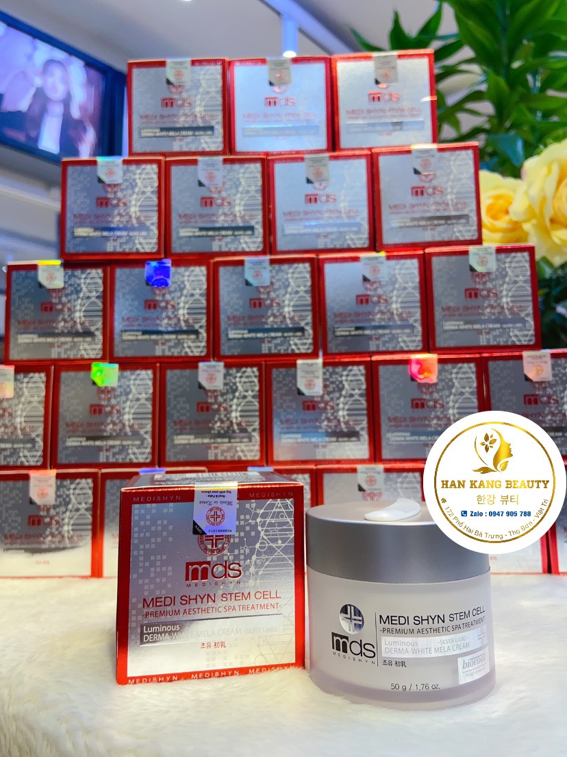 Kem tế bào gốc dưỡng trắng, phục hồi, nâng cơ, thải độc DNA Medi Shyn Stem Cell Premium Aesthetic Spa Trea Tment