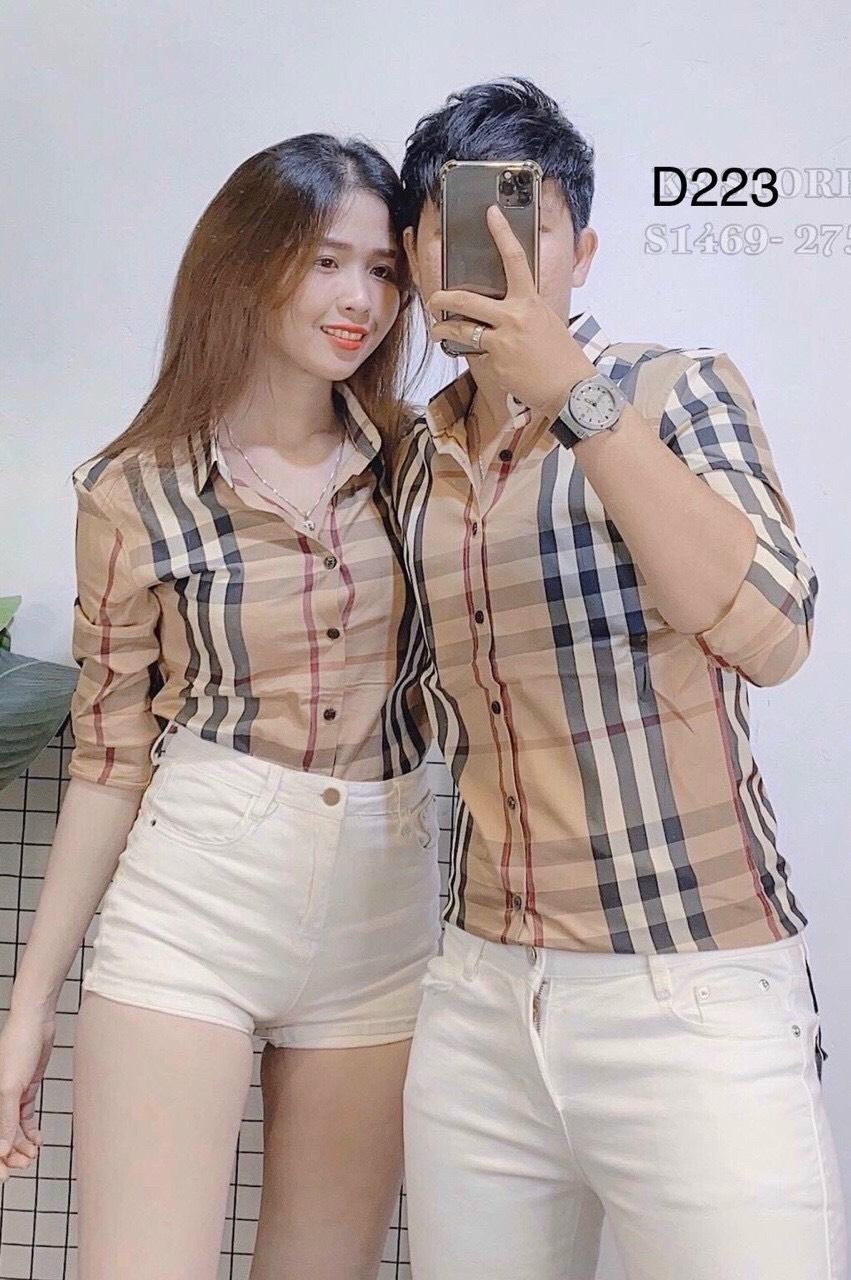 [HCM]ÁO SƠ MI CẶP NAM NỮ MỚI NHẤT