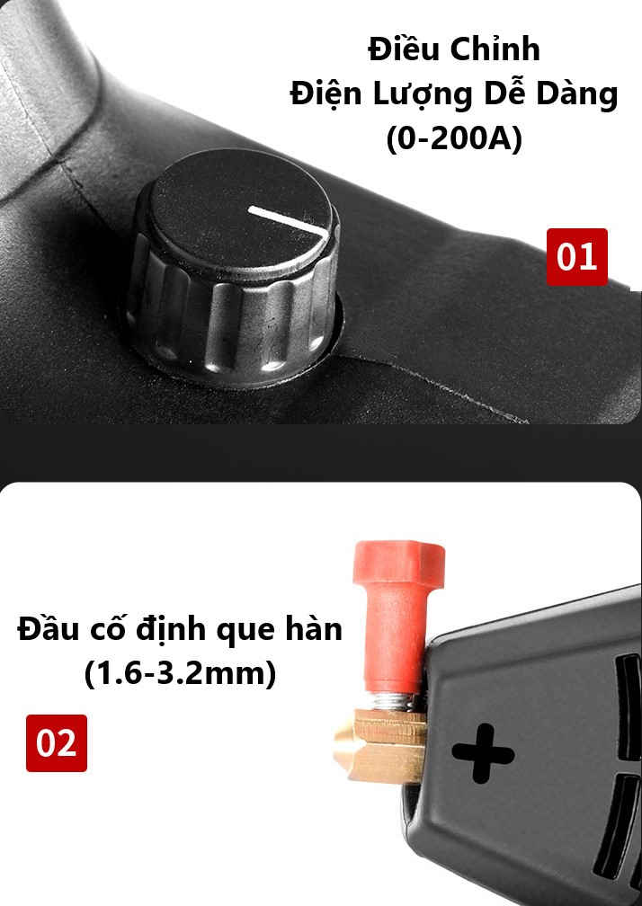 Máy Hàn Điện Tử Mini SANPU LINE MMA-250IGBT, Hàn Que 1.6-3.2mm, Công suất 3KV x 220V, Lõi Đồng, INVERTER
