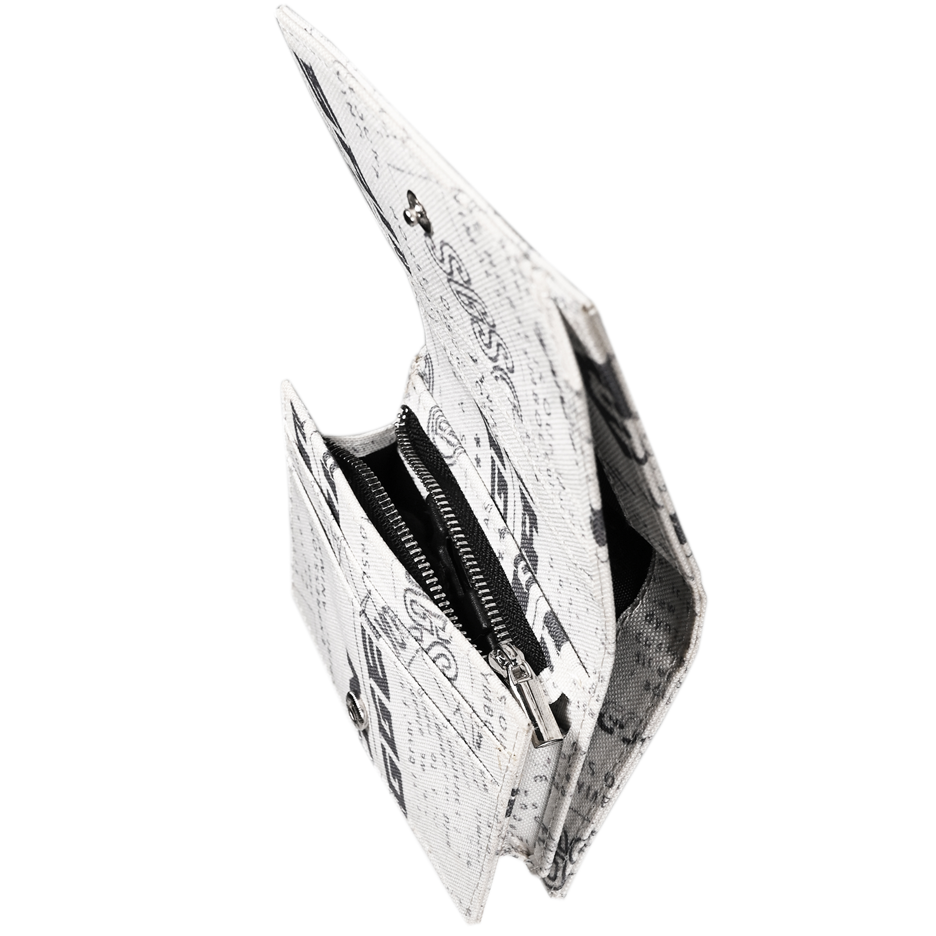 Ví Gập Đôi Nữ In Báo SAIGON SWAGGER® Journal Fold Wallet