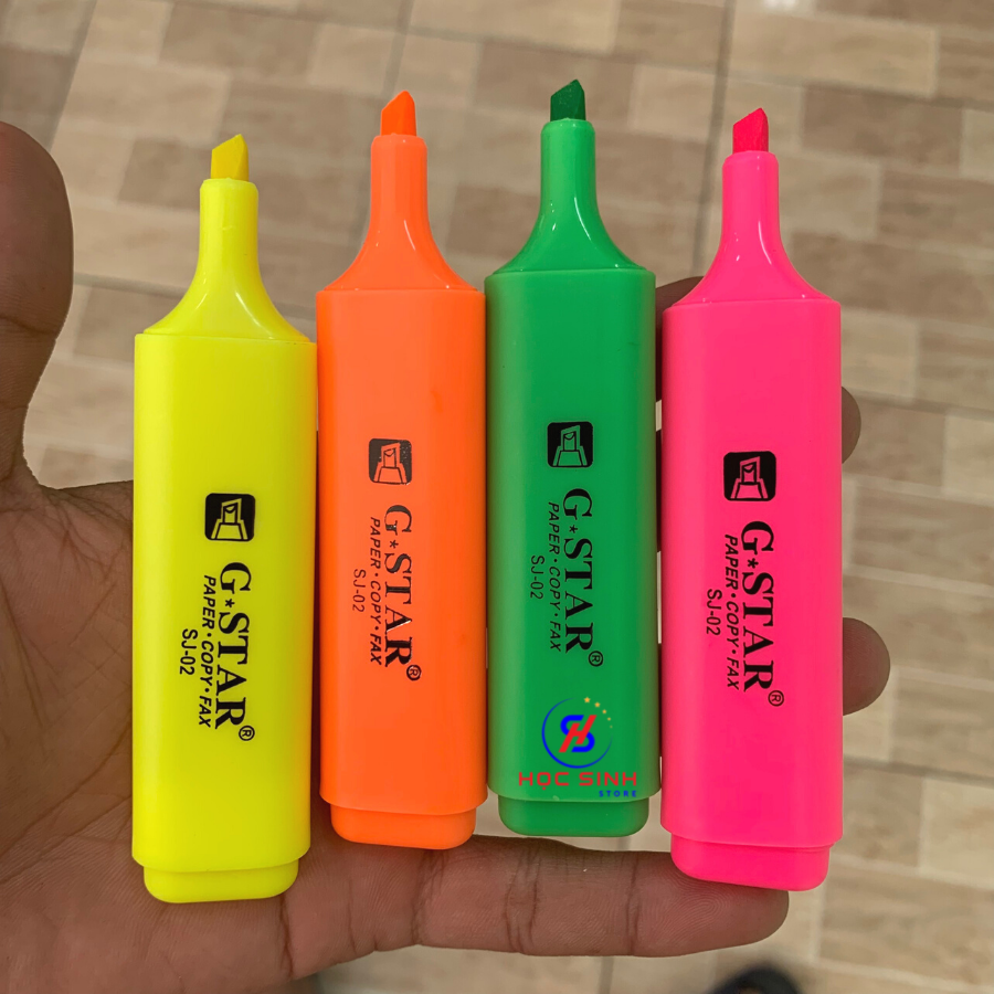 Bút Dạ Quang SJ02 Gstar Mực Loại Tốt ( Vàng, cam, xanh,hồng )