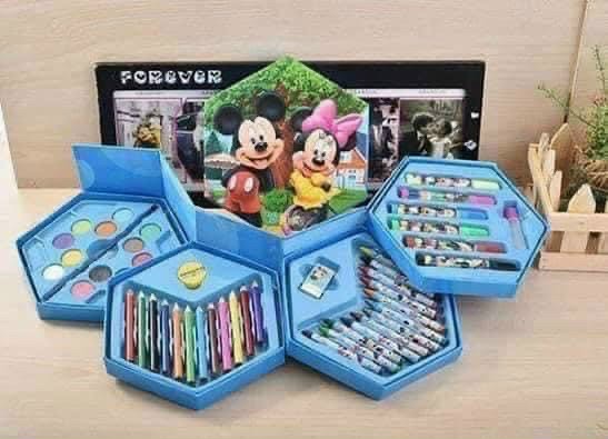 Hộp bút chì màu xoay 4 tầng tiện lợi