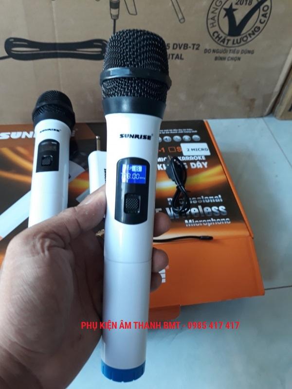 Micro không dây sunrise SM-1.2 loại 2 mic