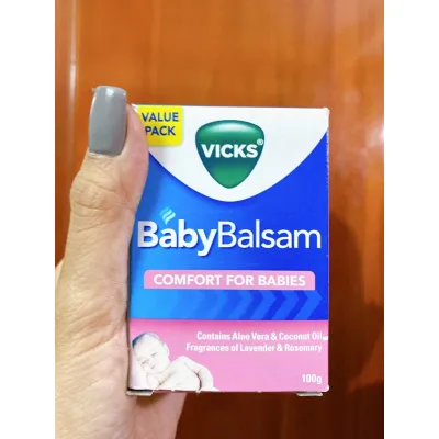 Dầu bôi ấm ngực giảm ho Vicks BabyBalsam 100g