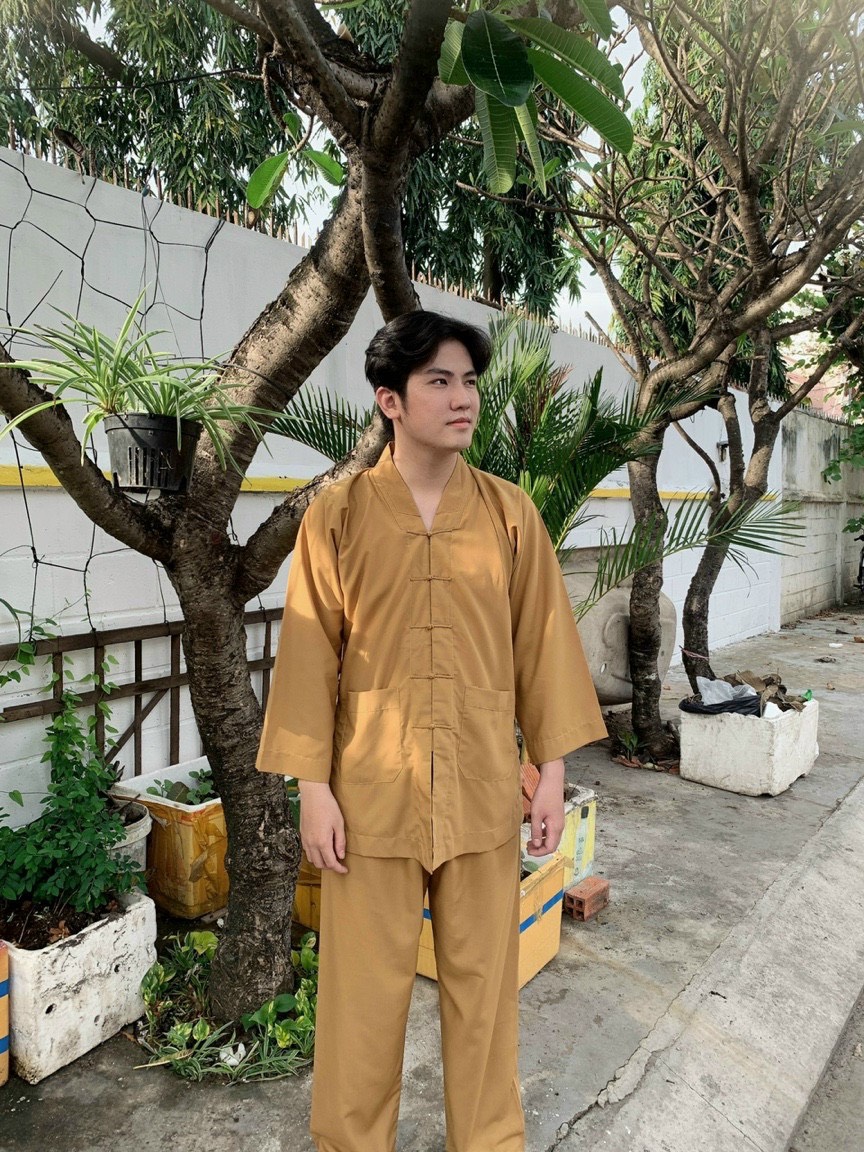 đồ lam đi chùa - mẫu la hán Nam ( vãi kate )