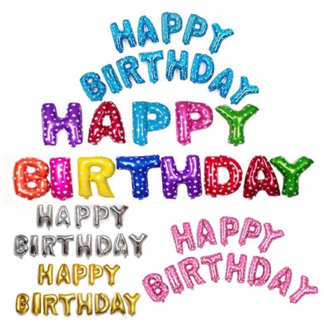 Bóng Chữ Happy Birthday