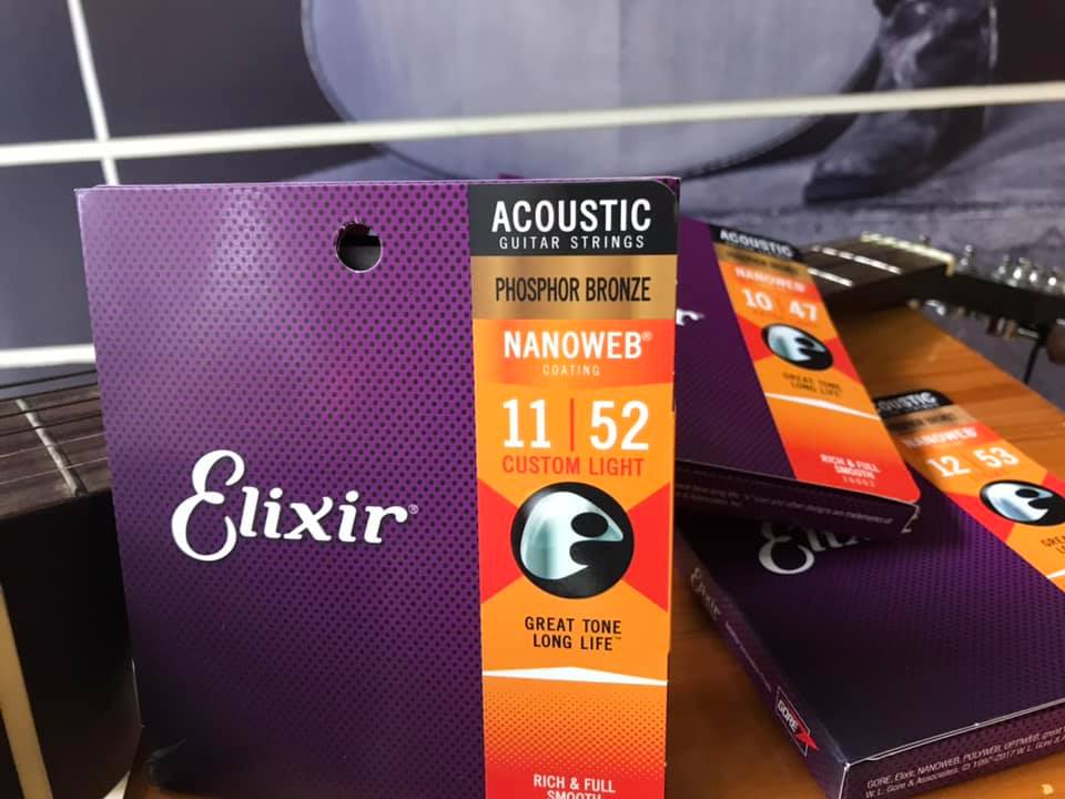 Dây Đàn Elixir Acoustic PhosPhor cỡ 11 chính hãng 16027 - Phân Phối Chính Hãng SolG