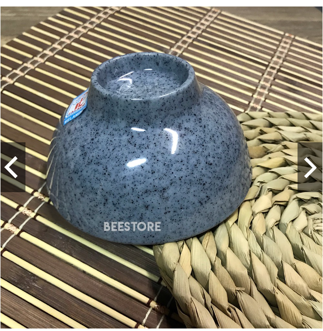 Chén(bát) đựng cơm nhựa Melamine vân đá đen/trắng/xanh CO11