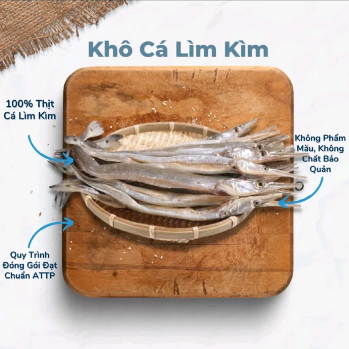 Khô Cá Lìm Kìm 2 Nắng – An Giang - Con Siêu To (Size Đại)