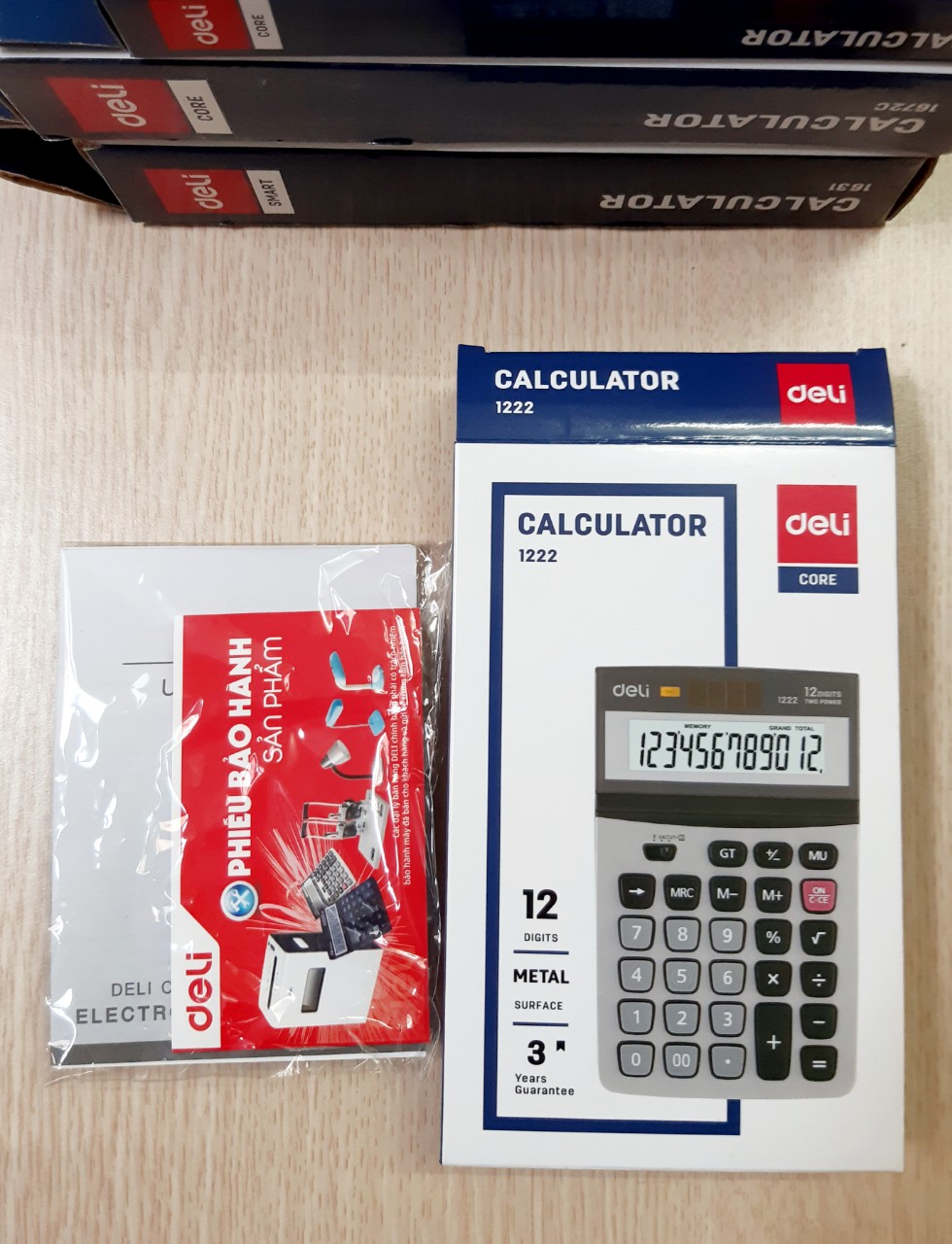 DELI máy tính văn phòng 12 số G350
