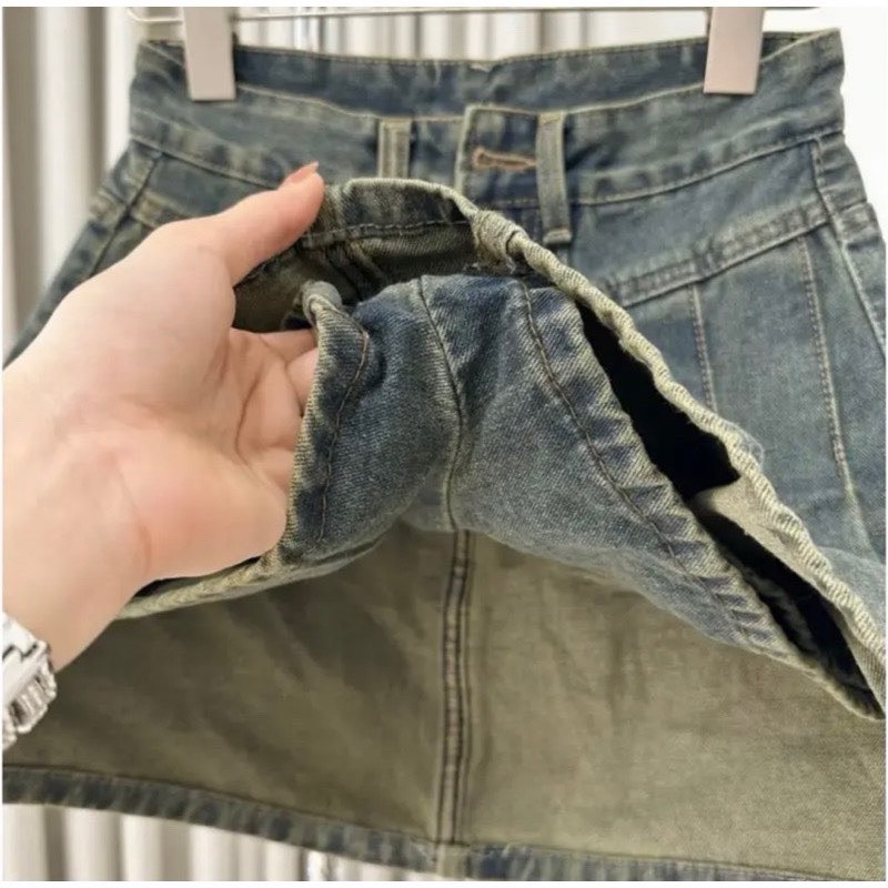 CHÂN VÁY JEANS NỮ XÒE XẾP LY MỚI SIÊU HOT