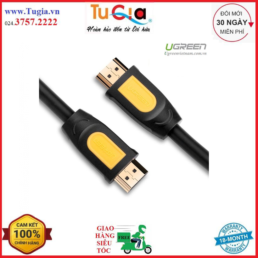 Dây cáp HDMI dài 3m UGREEN 10130 - Hàng chính hãng