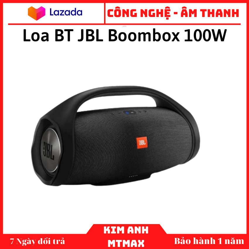 Loa BT JBL Boombox 100W Loại Cực Đại Loa Bluetooth Di Động Dưới Loa Được Bố  Trí Dải Đèn Với 5 Led Mini Sáng Tương Ứng Với Mức Dung Lượng Pin (Bảo